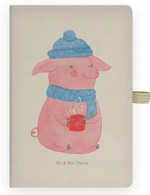 Produktbild von Mr. & Mrs. Panda Journal Schwein Glühwein - Transparent - Geschenk, Glühschwein, Tagebuch, Weihnachten, Adressbuch, Punsch, Weihnachtsmarkt, notizbuch, Skizzenbuch