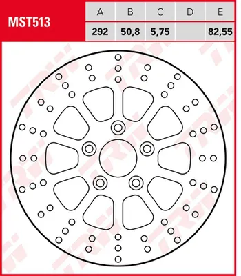 Image de Tarcza Hamulcowa Trw Mst513