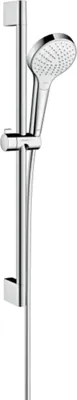 Produktbild von hansgrohe Croma Select S Brauseset Vario EcoSmart mit Brausestange 65 cm, weiß/ chrom, 26563400