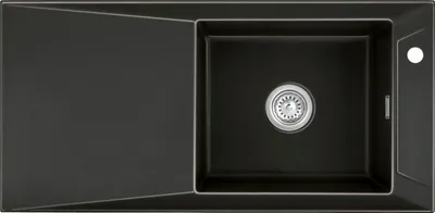 Produktbild von KeraDomo Spüle SIRO 100 NERO mit Handbetätigung