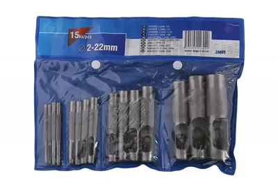Immagine prodotto di Set di punzoni Levior 2-22 mm 15 pezzi
