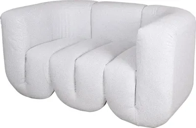 Produktbild von FURNLUX Sofa Nua Weiss 150cm / Hauptfarbe: Weiß / Abmessungen: 150 x 75 x 85 cm