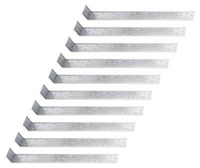 Immagine prodotto di Ancoraggio per calcestruzzo in acciaio piatto Alberts 847364, zincato Sendzimir, da incassare nel calcestruzzo, 400 x 40 x 40 mm, set da 10 pezzi