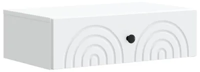 Image de vidaXL Table d'appoint murale blanche 59 x 34,5 x 17 cm
