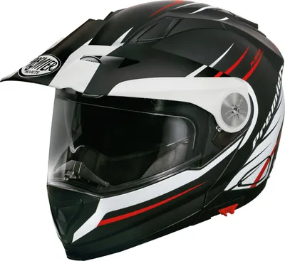 Produktbild von Premier Xtrail MO 92 BM Klapphelm, schwarz/weiß/rot, S (55/56)