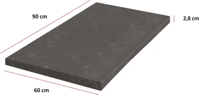 Produktbild von Küchen Arbeitsplatte Metallic Brown 90 cm 28 mm Bianca Grey Rose Küchenzeile