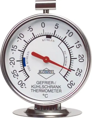Zdjęcie produktu dla KÜCHENPROFI Kühlschrankthermometer Edelstahl 18/10 rostfrei, Höhe: 100 mm