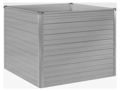 Produktbild von Hochbeet aus verzinktem Stahl 100x100x77cm Gartenbeet Gemüsebeet Pflanzbeet