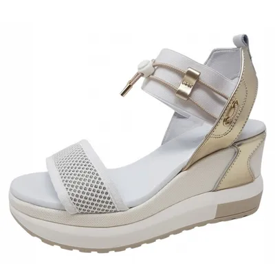 Produktbild von Nero Giardini Sandale Damensandalen aus Leder mit Keilabsatz