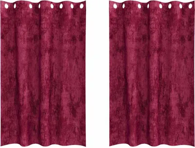 Produktbild von vidaXL Samtvorhänge 2 stk. Weinrot 175 x 140 cm Samt