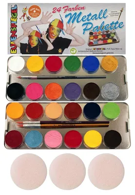 Produktbild von Eulenspiegel - Profi-Aqua Schminke Palette, 24 Farben
