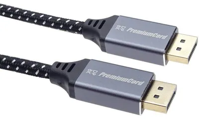 Productafbeelding van PremiumCord DisplayPort 1.4 verbindingskabel, met metalen en vergulde connectoren, 1,5 meter