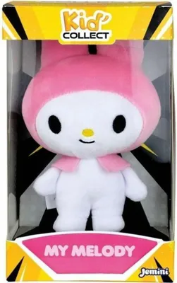 Image de Plüsch-Sammeltier My Melody - JEMINI - HELLO KITTY - Kid'collect +/- 13 cm