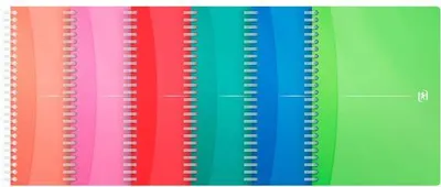 Image de Oxford - Bloc à spirales MyColors A5 Ligne 90 feuilles assorties | 5 pièces