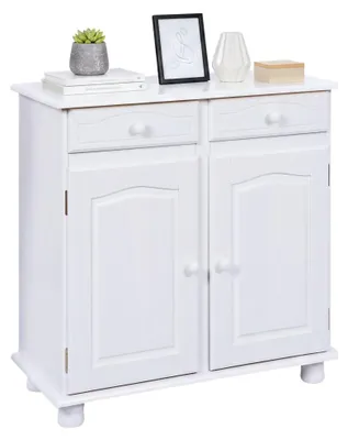 Produktbild von Pallare - Sideboard, 88x43x87h cm Weiß, 2 Schubladen