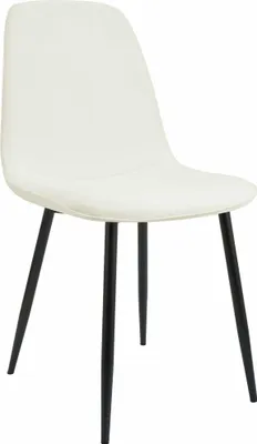 Produktbild von CLP Esszimmerstuhl Maryam gepolstert mit Rückenlehne creme Material Stoff