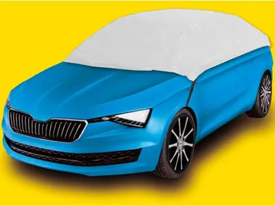 Obrázek produktu pro Autoplachta / plachta na auto / půlgaráž - velikost XL 317x157x51cm