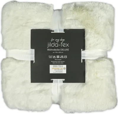 Produktbild von jilda-tex Wohndecke "Deluxe" (Weiß)