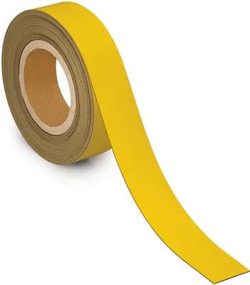 Produktbild von Kennzeichnungsband magnetisch 1cmx10m gelb Packung mit 10 Stück