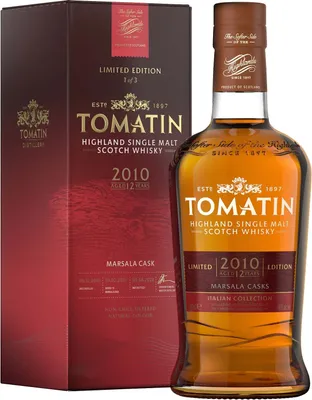Produktbild von Tomatin 12 Jahre - 2010 - Marsala Cask - Italien Collection - Limited Edition - Single Malt Scotch Whisky