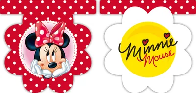 Produktbild von Minnie Maus Blümchen Wimpelkette