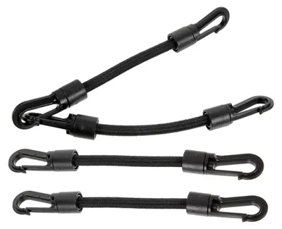 Produktbild von 4 Stück Elastische Hakenseile aus POM mit Gummiseil für Camping und Outdoor