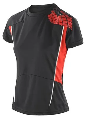 Zdjęcie produktu dla Koszulka damska,krótki rękaw - Spiro WOMEN TRAINING SHIRT - black - rozm. M
