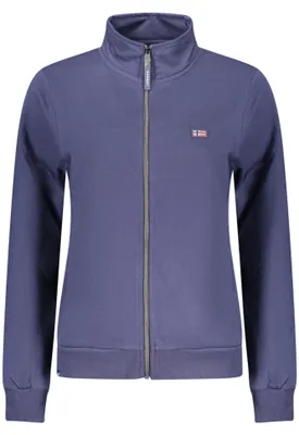 Produktbild von Damen-Sweatshirt mit Reißverschluss, Blau, Langarm & Taschen