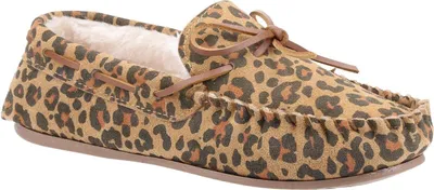 Image de Hush Puppies - Pantoufles pour femmes "Allie", motif léopard, daim FS8545 (42 EU) (Marron)