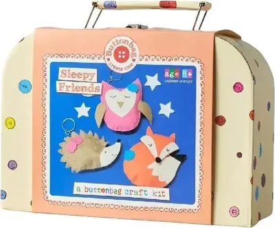 Image de Kit de bricolage Buttonbag Sleepy Friends - Couture et jouets créatifs