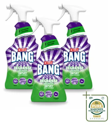 Produktbild von 3 x Cillit Bang Power Cleaner Universal Entfetter - 750 ml - Vorratspackung - 3 Stücke