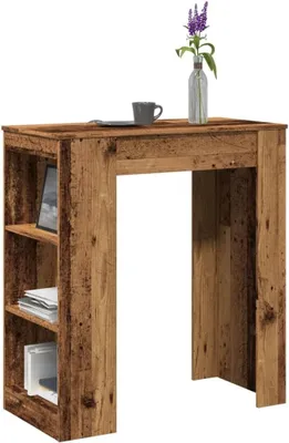Produktbild von Bartisch mit Gestellen aus Altholz, 95 x 47 x 103,5 cm