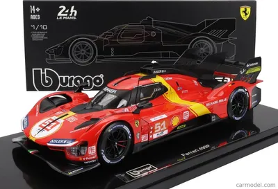 Productafbeelding van BBURAGO Ferrari 499P LMC (2023), Model van een sportauto, Gemonteerd, 1:18, Ferrari 499P LMC, Geschikt voor elk geslacht, Metaal, Kunststof