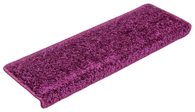Produktbild von vidaXL Stufenmatten 15 Stk. 65x21x4 cm Violett Rechteckiger Rand