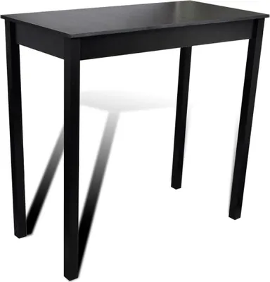 Produktbild von vidaXL Barset Bartisch mit 2 Barhockern Schwarz