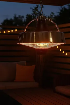 Productafbeelding van Aktobis plafondstraler, balkonverwarmer, tentverwarming 210S (zilvergrijs + tot 2100 watt + verblindingsarm)