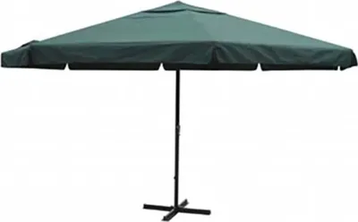 Image de vidaXL Parasol vert 500 cm aluminium