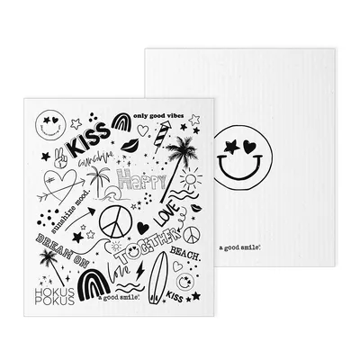Produktbild von a good smile Schwammtuch SMILE 2er Set