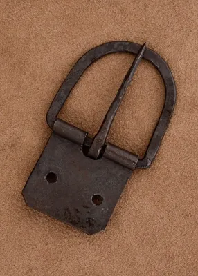 Produktbild von Ulfberth Geschmiedete Schnalle mit Riemenblech, Gürtelbreite ca. 38 mm