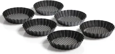 Immagine prodotto di KAISER tartellette patisserie Ø10cm nero set di 6 pezzi