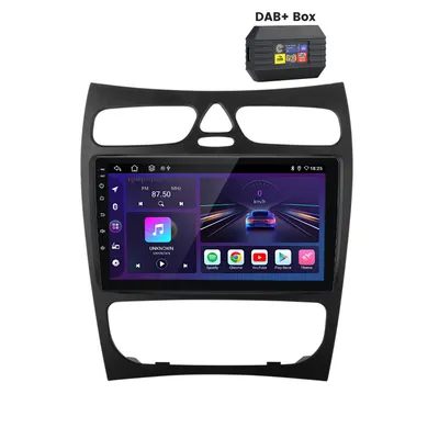 Obrázek produktu pro 9" Android13 carplay 1+32G Autorádio pro Mercedes Benz CLK W209 WiFi GPS RDS DAB 2din SWC