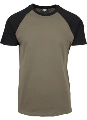Produktbild von Urban Classics Herren Raglan Contrast Tee – Kurzarm T-Shirt aus Baumwolle mit fa