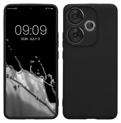 Produktbild von kwmobile Handyhülle für Xiaomi Poco F6 5G Hülle - weiches Handy Silikon Case - Schutzhülle Cover - Schwarz