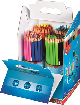 Obrázok produktu pre Maped 832004 trojhranná farebná ceruzka COLOR'PEPS 144 školské balenie