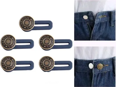 Immagine prodotto di Prolunga per bottone - Bottone di prolunga - Gravidanza - Bottone di prolunga per jeans - 3,5 cm - Bottone di regolazione - Allargare i pantaloni - Bottone - Bottone per pantaloni - Confezione da 5 pezzi - CHPN