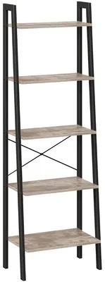 Produktbild von Hoppa! | Leiterschrank 5 Ebenen | Braun/Schwarz - Metall - 56 x 32 x 170 cm (L x D x H)