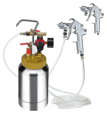Zdjęcie produktu dla Zbiornik ciśnieniowy Pojemnik na farbę Pojemnik ciśnieniowy 2 L Zbiornik ciśnieniowy, 45 psi Pistolet natryskowy Pojemnik na farbę Φ 38,5 x 12,6 c Zbiornik ciśnieniowy Pojemnik na farbę Pistolet natryskowy Farby, bejce