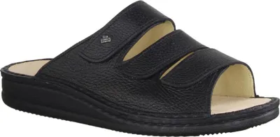Produktbild von Finn Comfort Korfu, Herrenschuhe, Pantolette, Leder, Schwarz, bequem - Marken Finn Comfort, Schwarz, leder (bison)