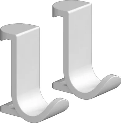Produktbild von Handtuchhaken WALLSTORIS breit, 2 Stück mattweiß mattweiß