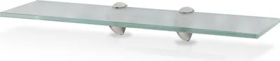 Obrázek produktu pro TolleTour Skleněná police 60x10x0,8 cm s držákem Skleněná police Nástěnná police Koupelnová police Police Police Závěsná police Matné sklo